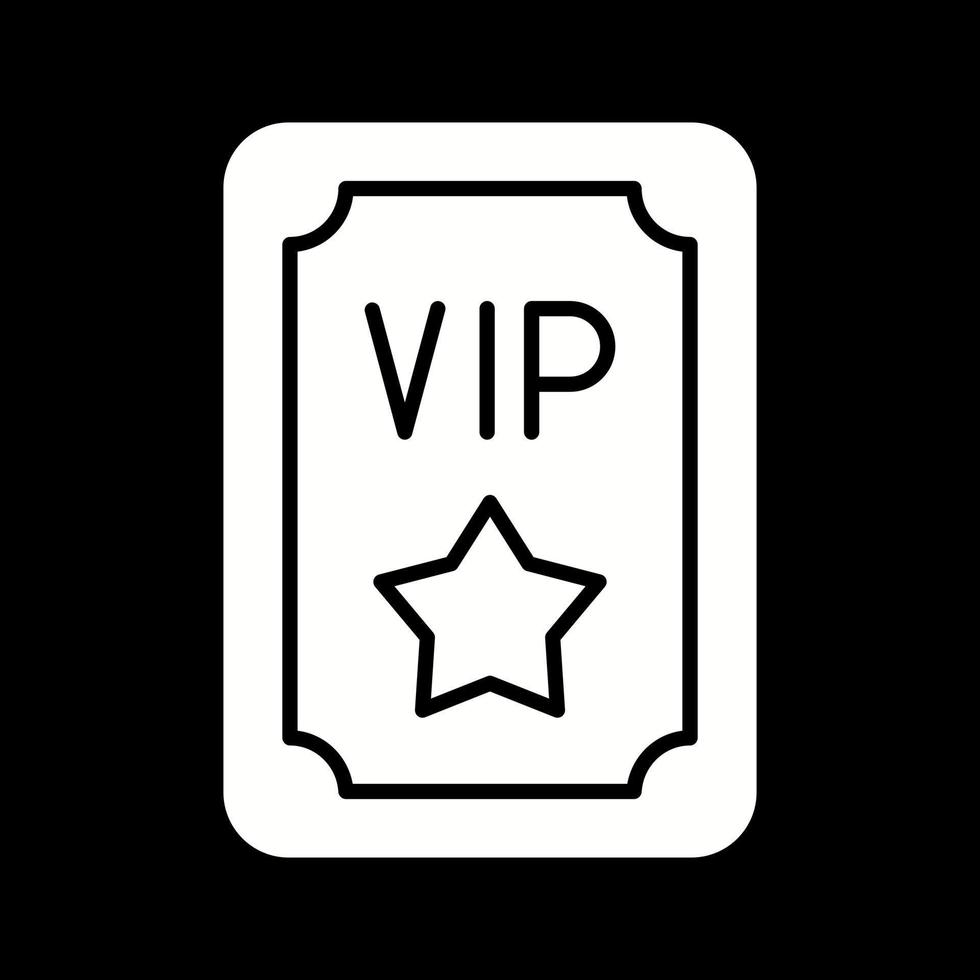 icono de vector de pase vip