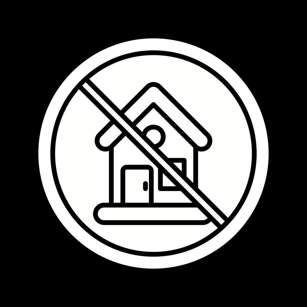 No House Vector Icon