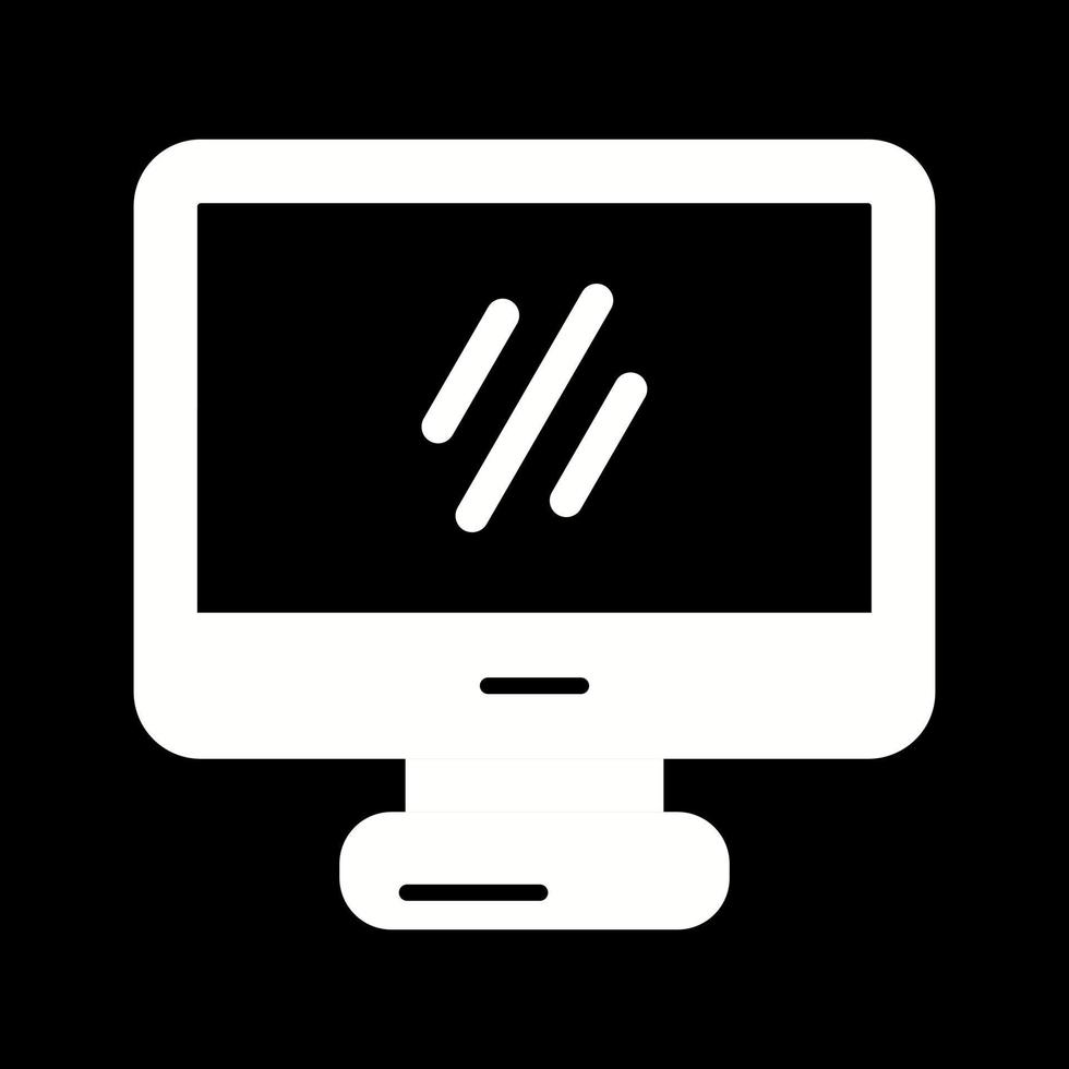 monitor de icono de vector