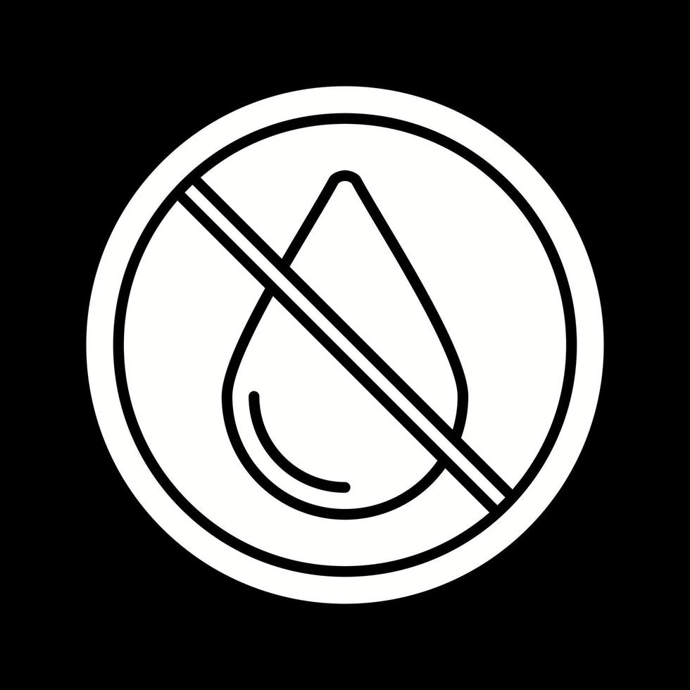 No Water Vector Icon