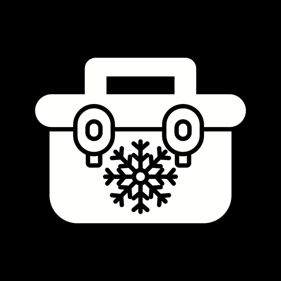 Portable Fridge Vector Icon