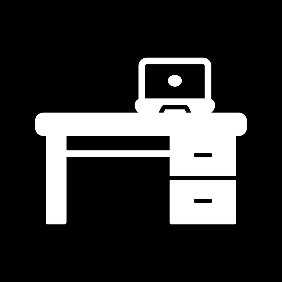 Office Desk Vector Icon