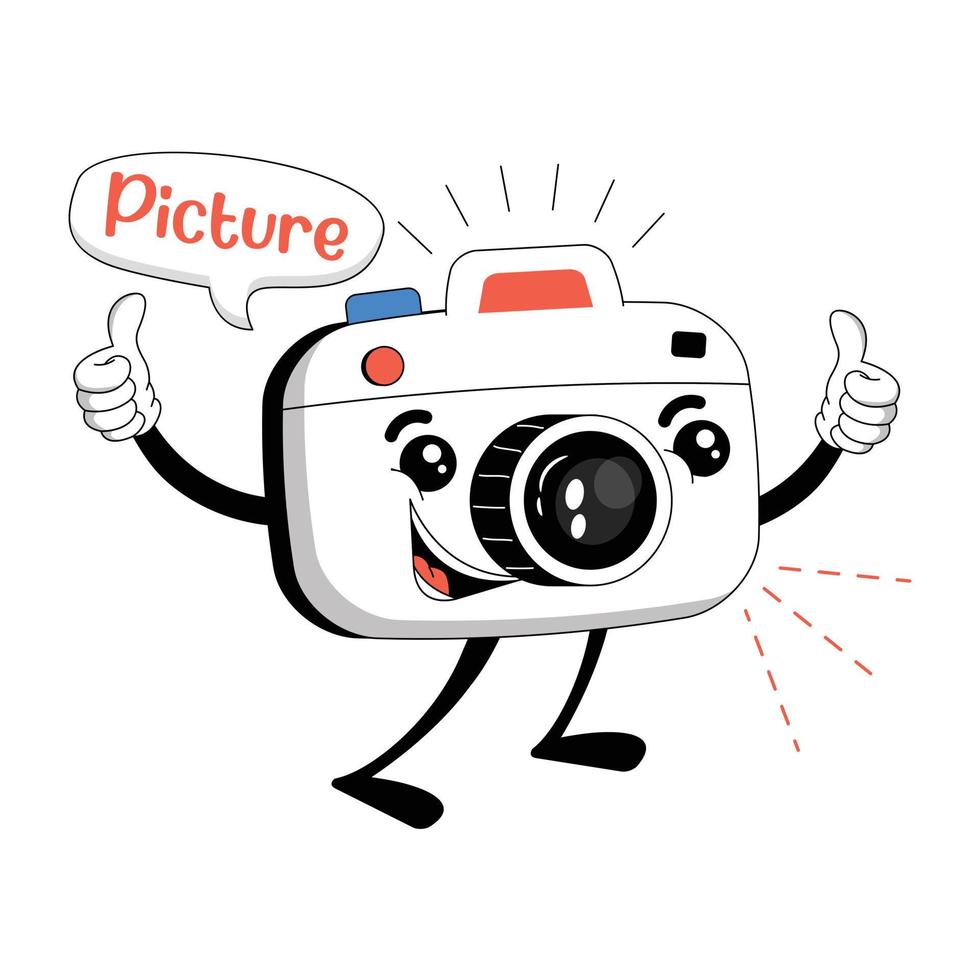 Trendy Photography Device vector