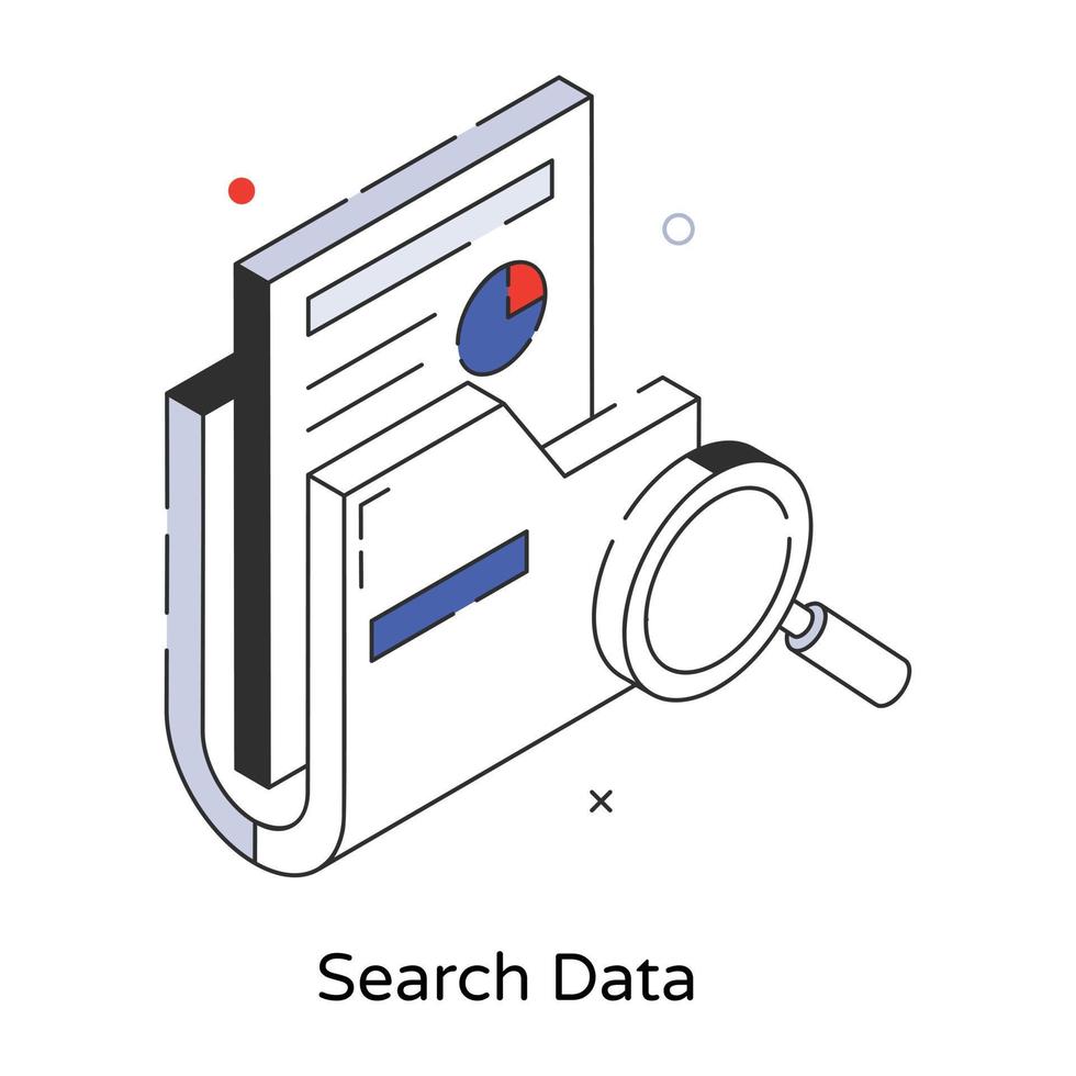 Trendy Search Data vector