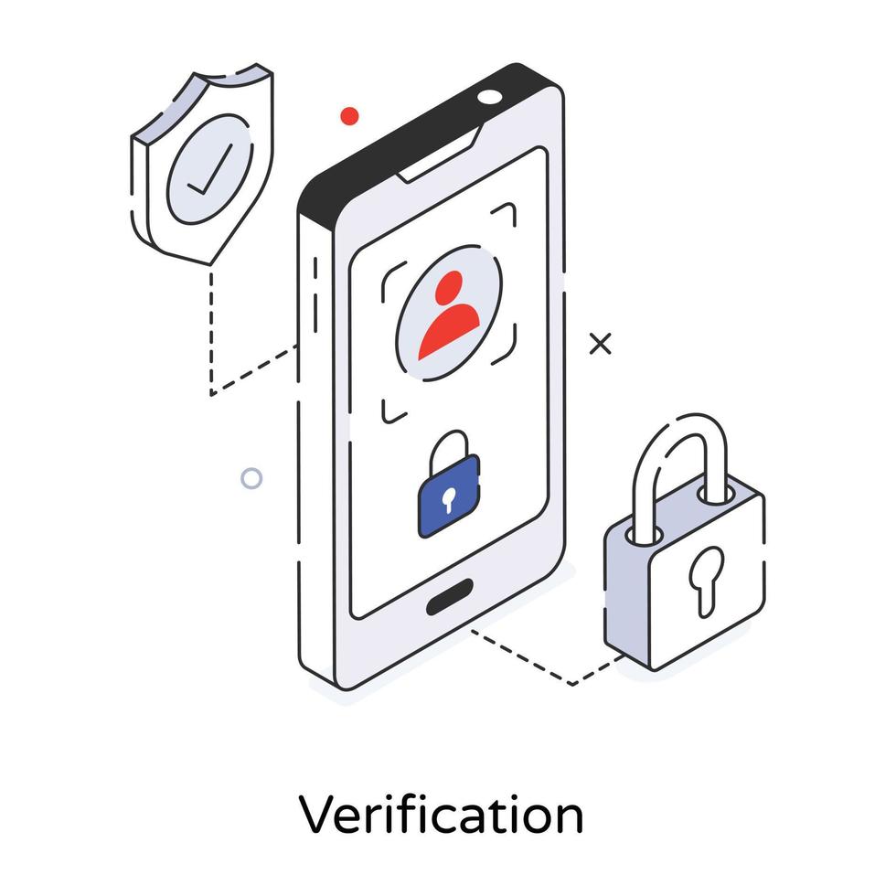 Trendy Verification Concepts vector
