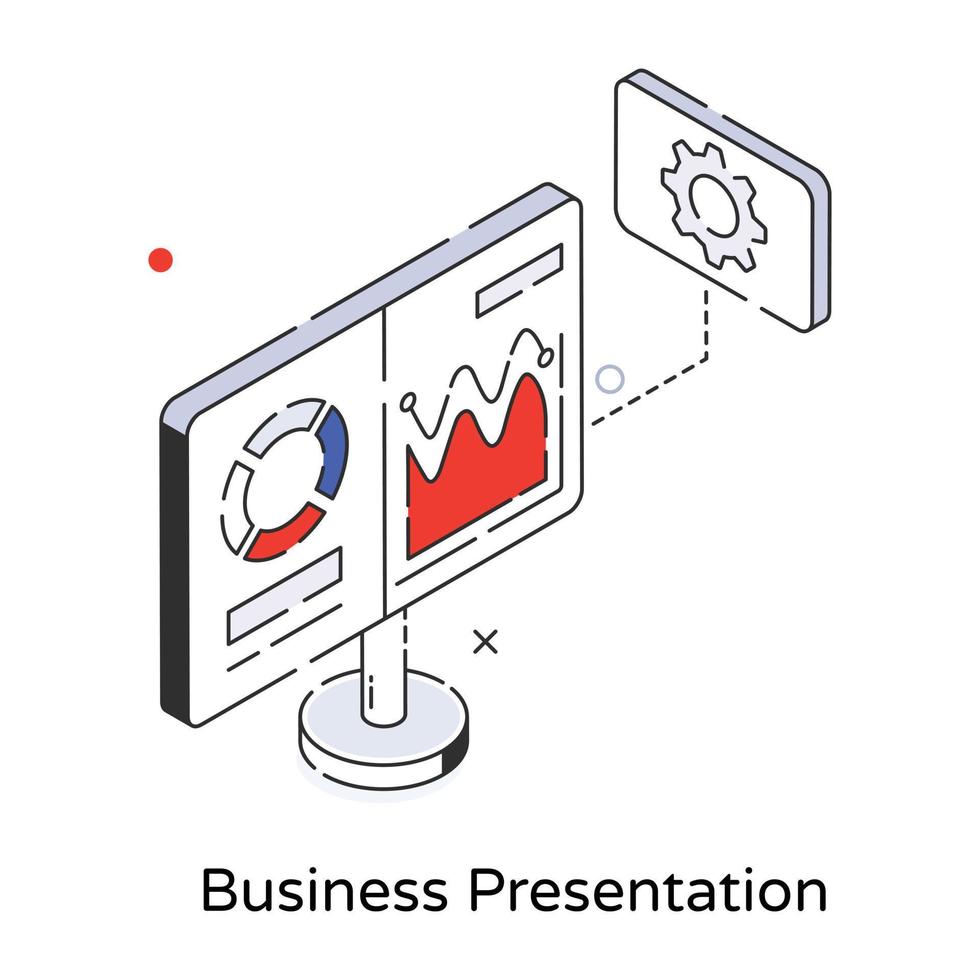 Trendy Business Presentation vector