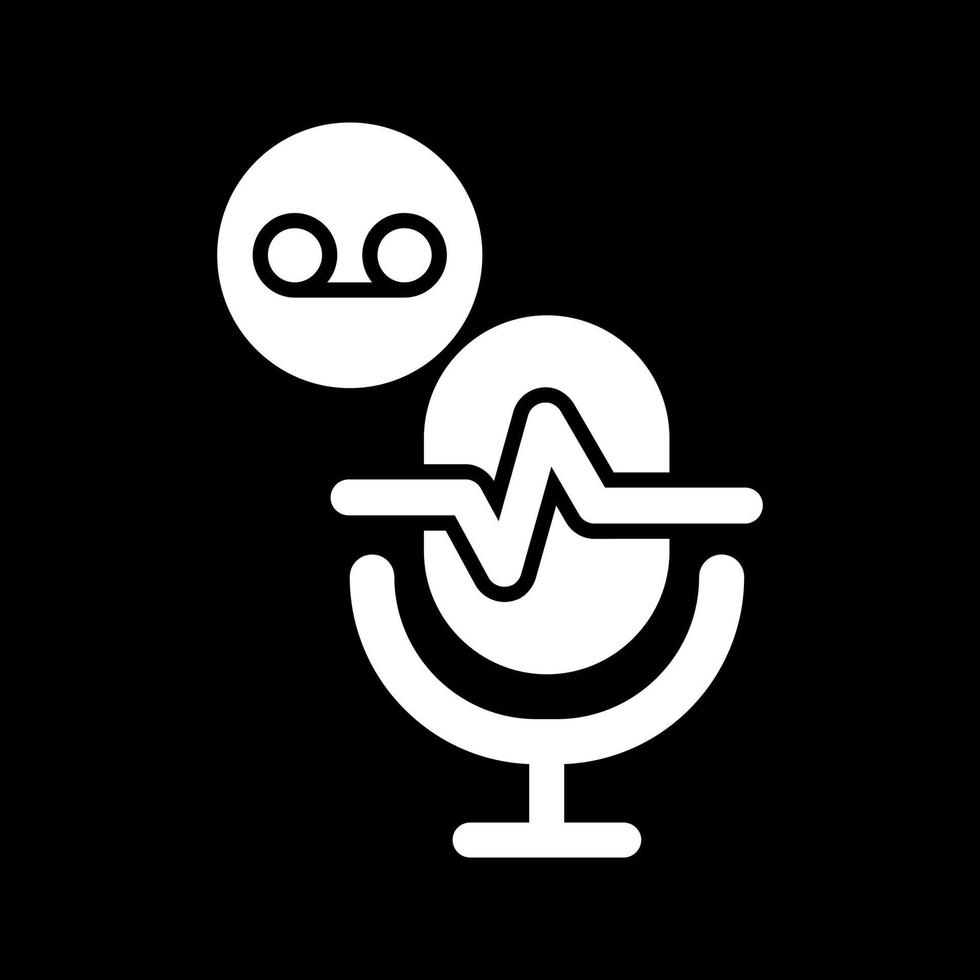 Glyph Inverted Vector Icon