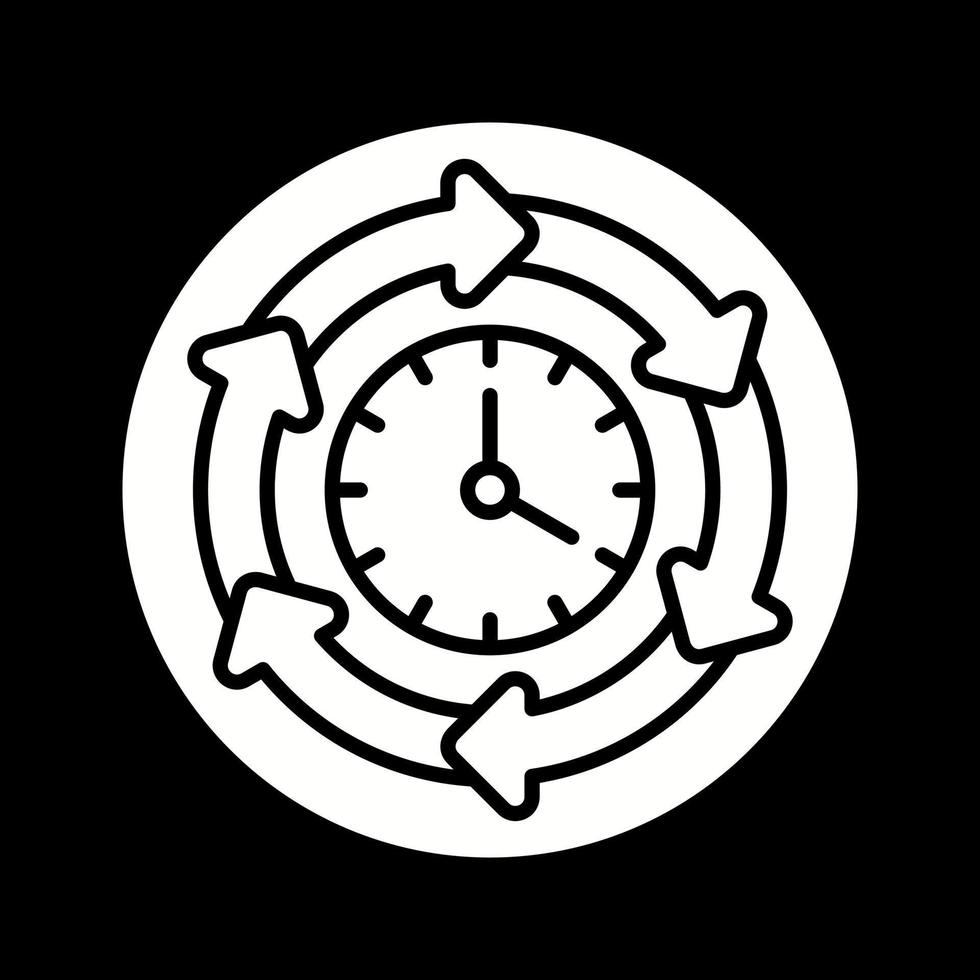 icono de vector de tiempo de procesamiento