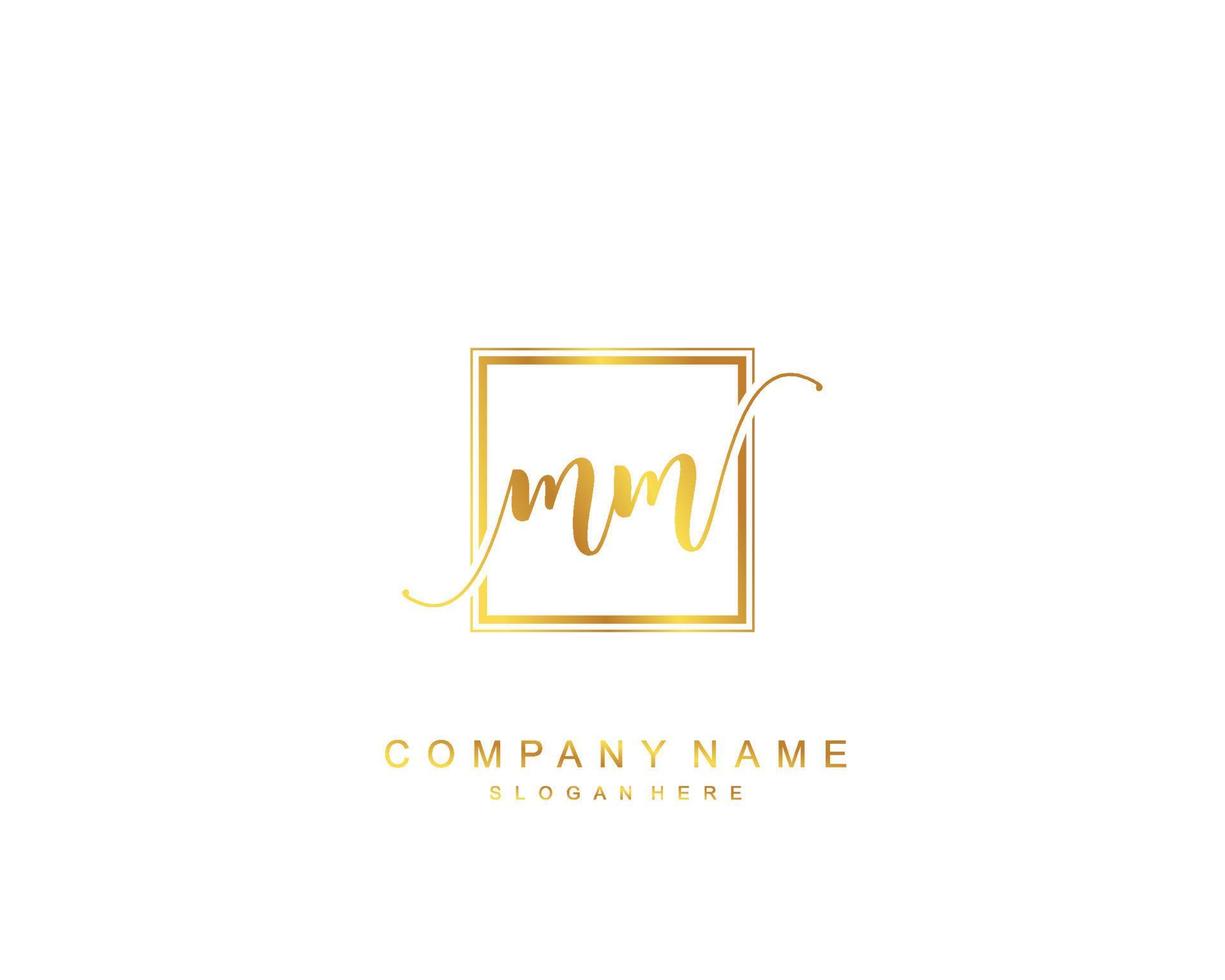 Initial MM beauty monogram and elegant logo design, handwriting logo of  initial signature, wedding, fashion, floral and botanical with creative  template. 17219840 Vector Art at Vecteezy
