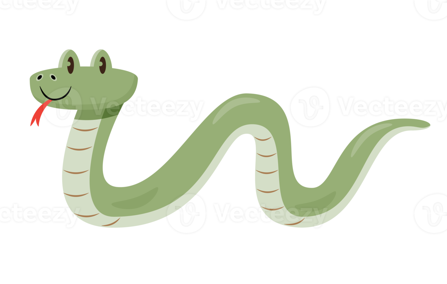 snake cartoon character png