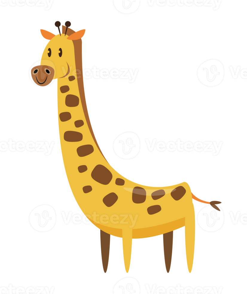 giraffe cartoon character png