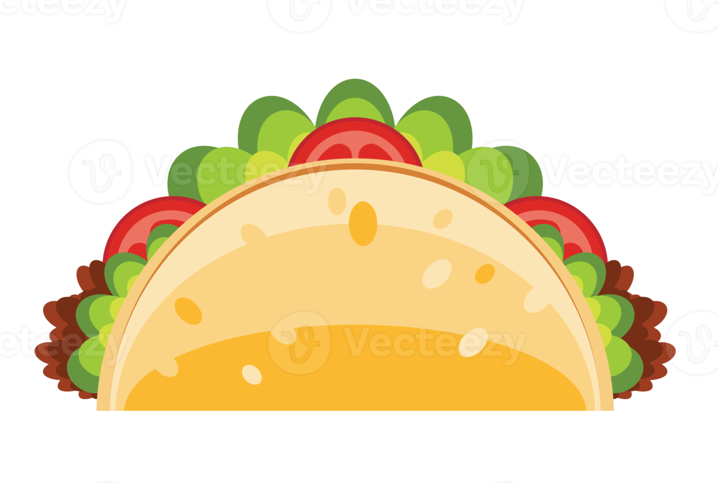 Taco isolate illustration png