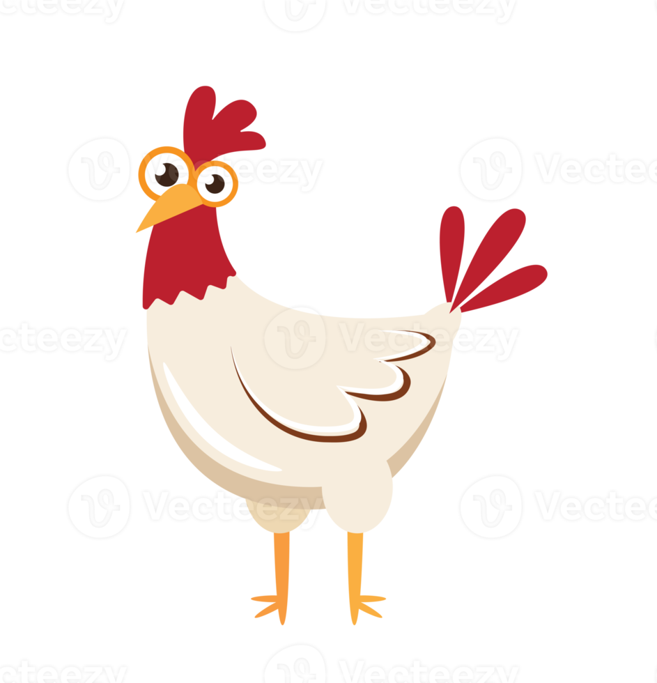 Huhn-Cartoon-Figur png