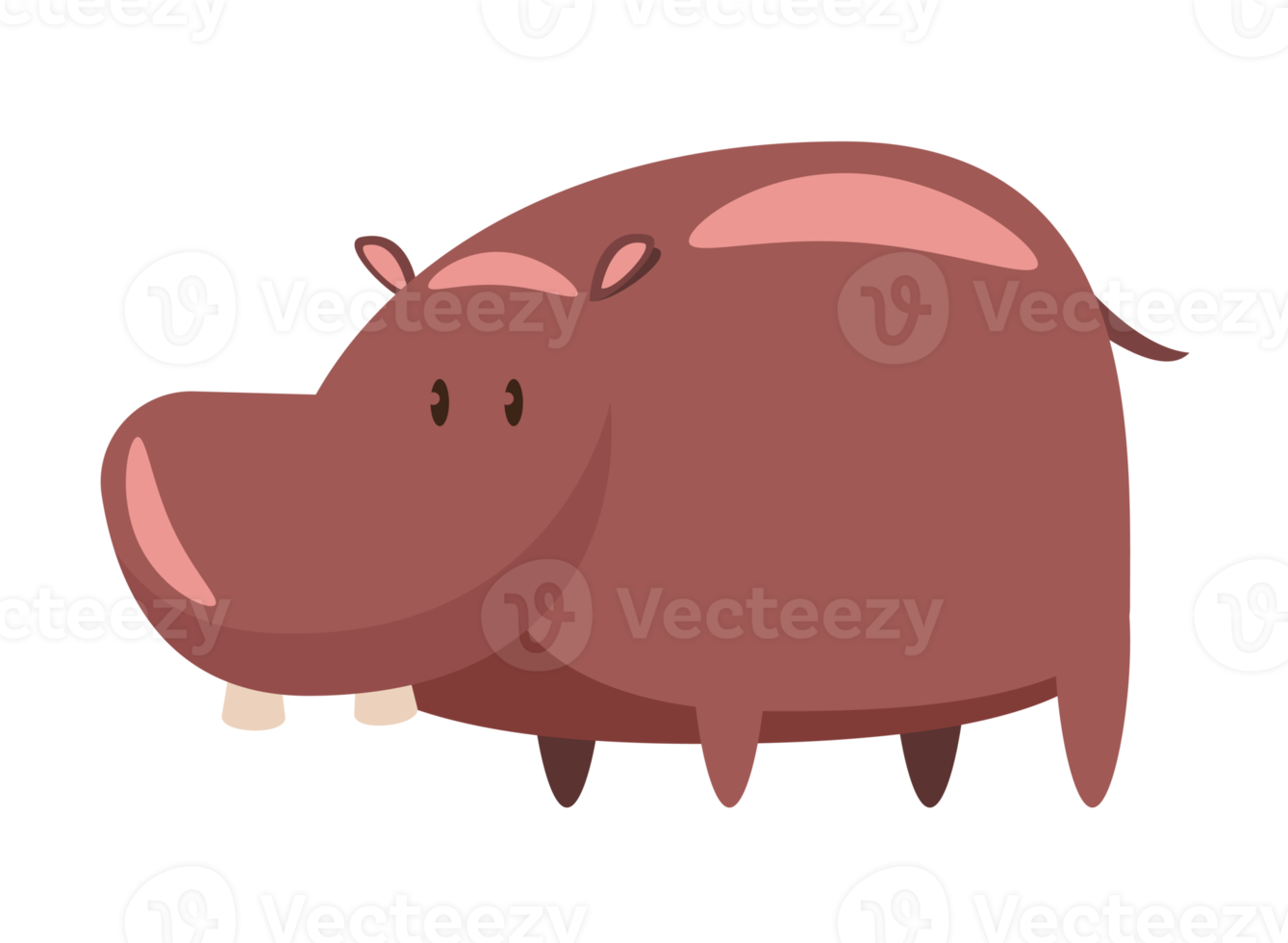 personnage de dessin animé hippopotame png