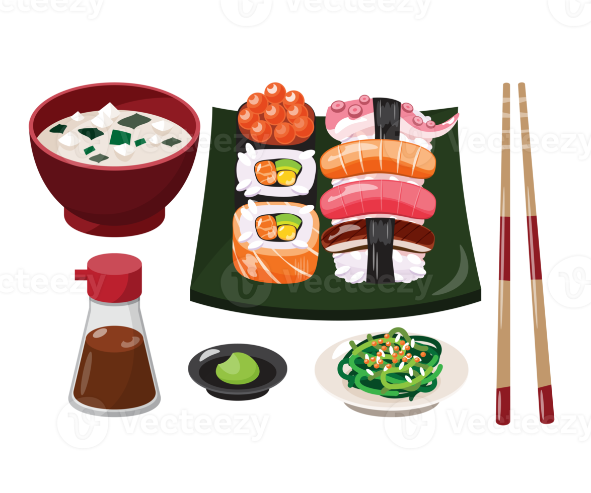 sushi no prato png