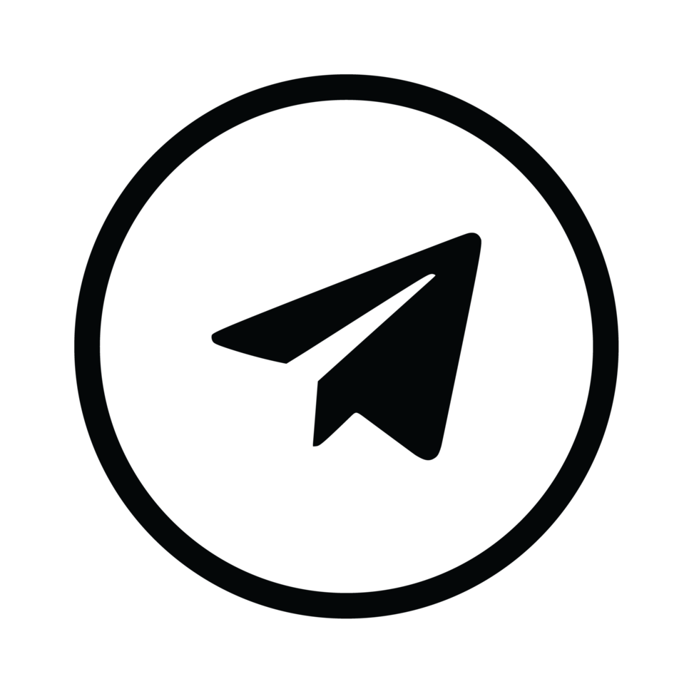 Telegram black png 17221767 PNG