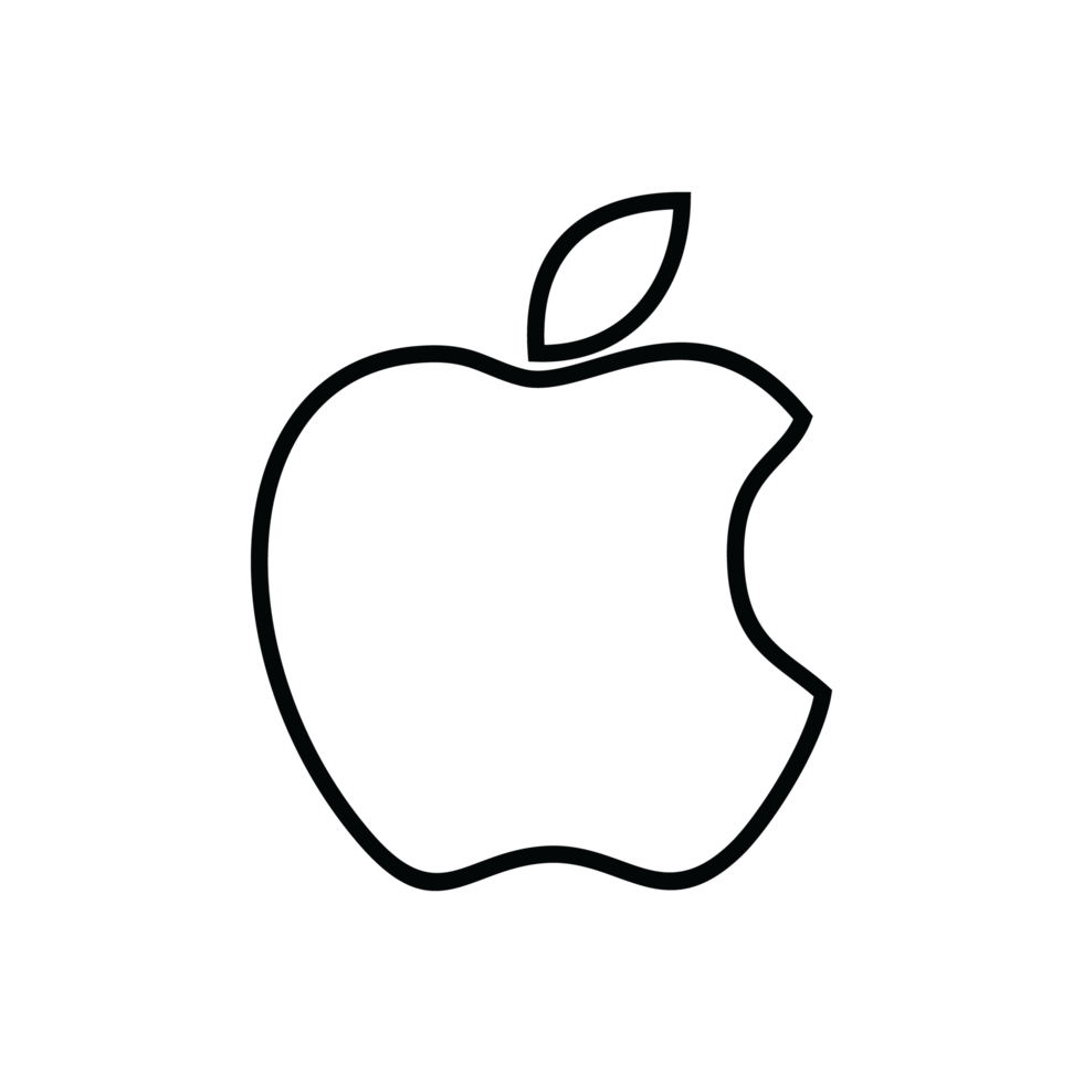 apple logo transparent background png