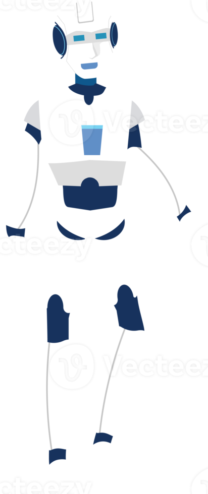 Artificial intelligence AI Robot cartoon characters . png