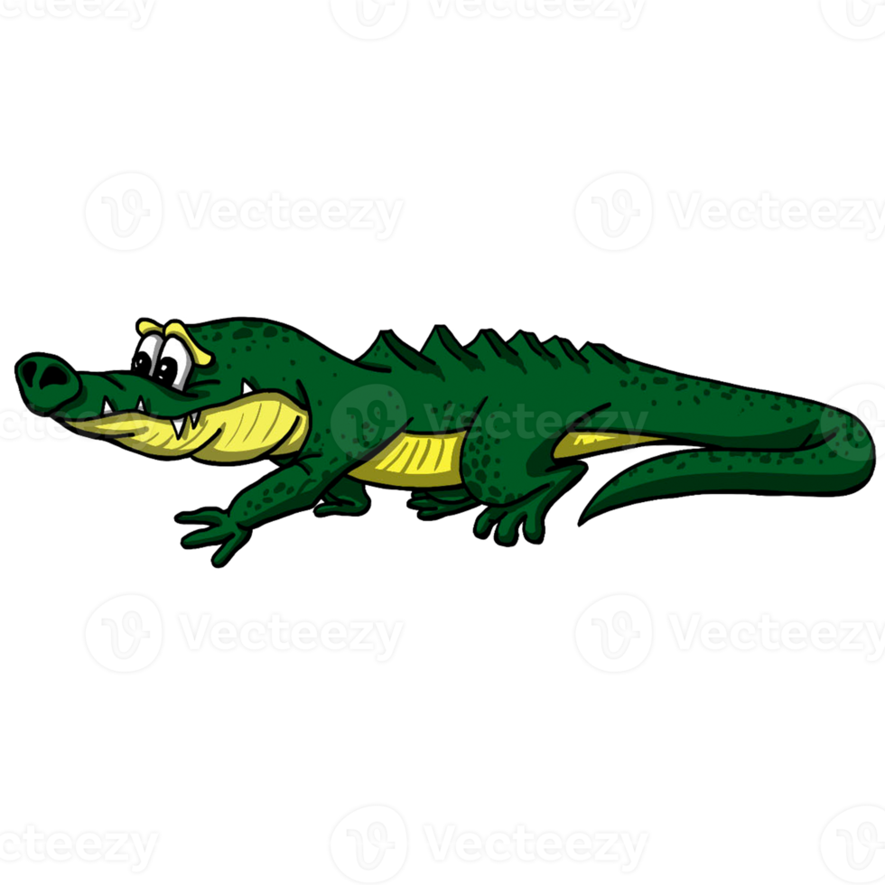 animal de dessin animé de crocodile png