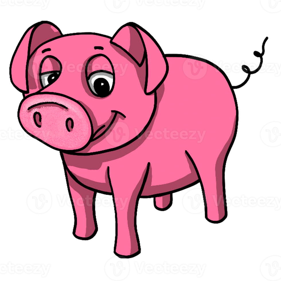 Schwein-Cartoon-Tier png