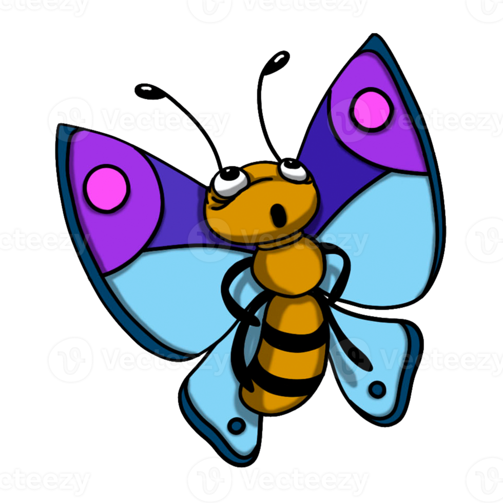 Butterfly cartoon animal png