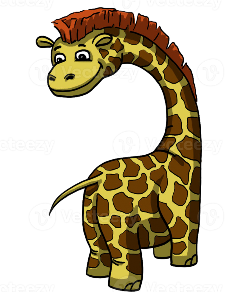 Giraffe cartoon animal png