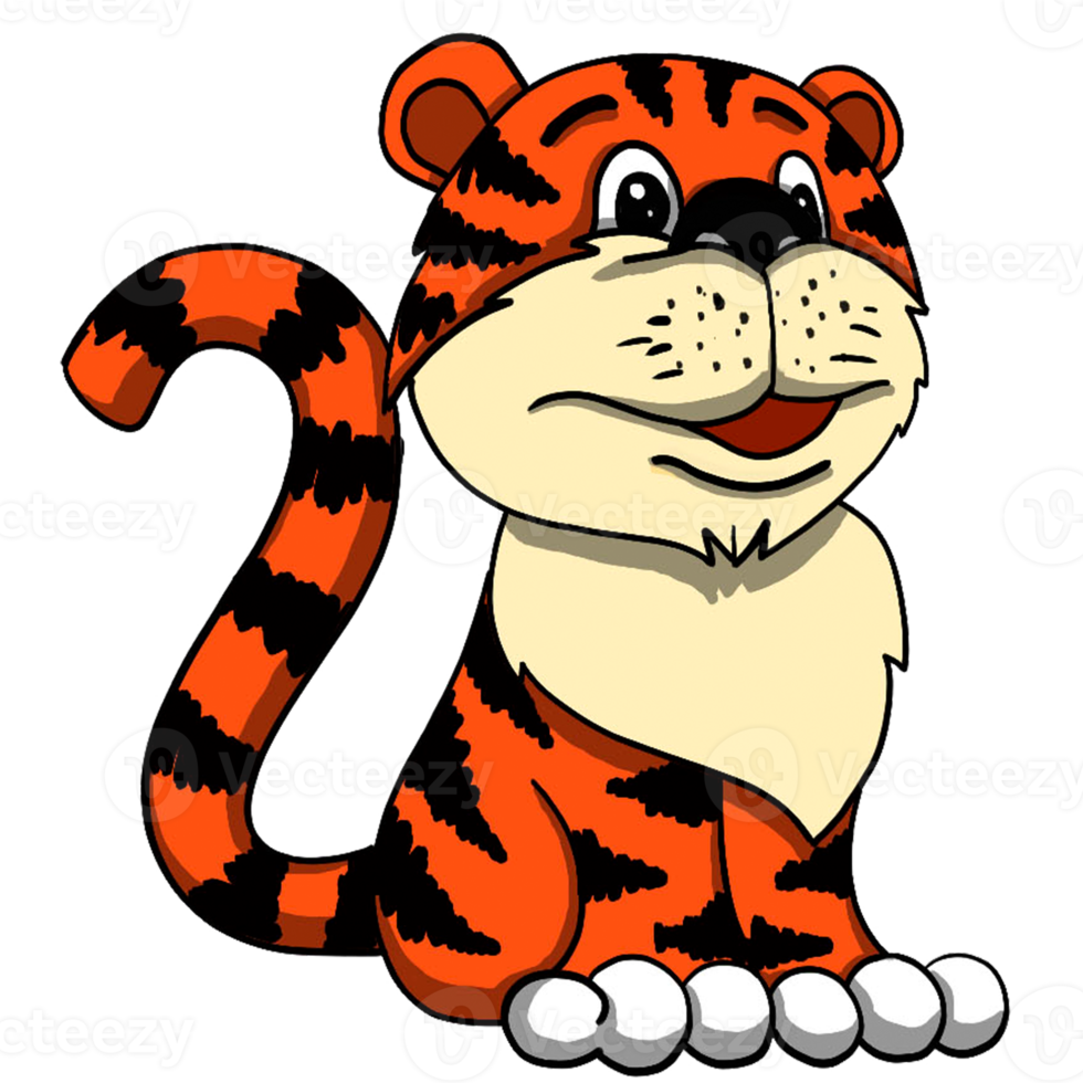 animal dos desenhos animados do tigre png