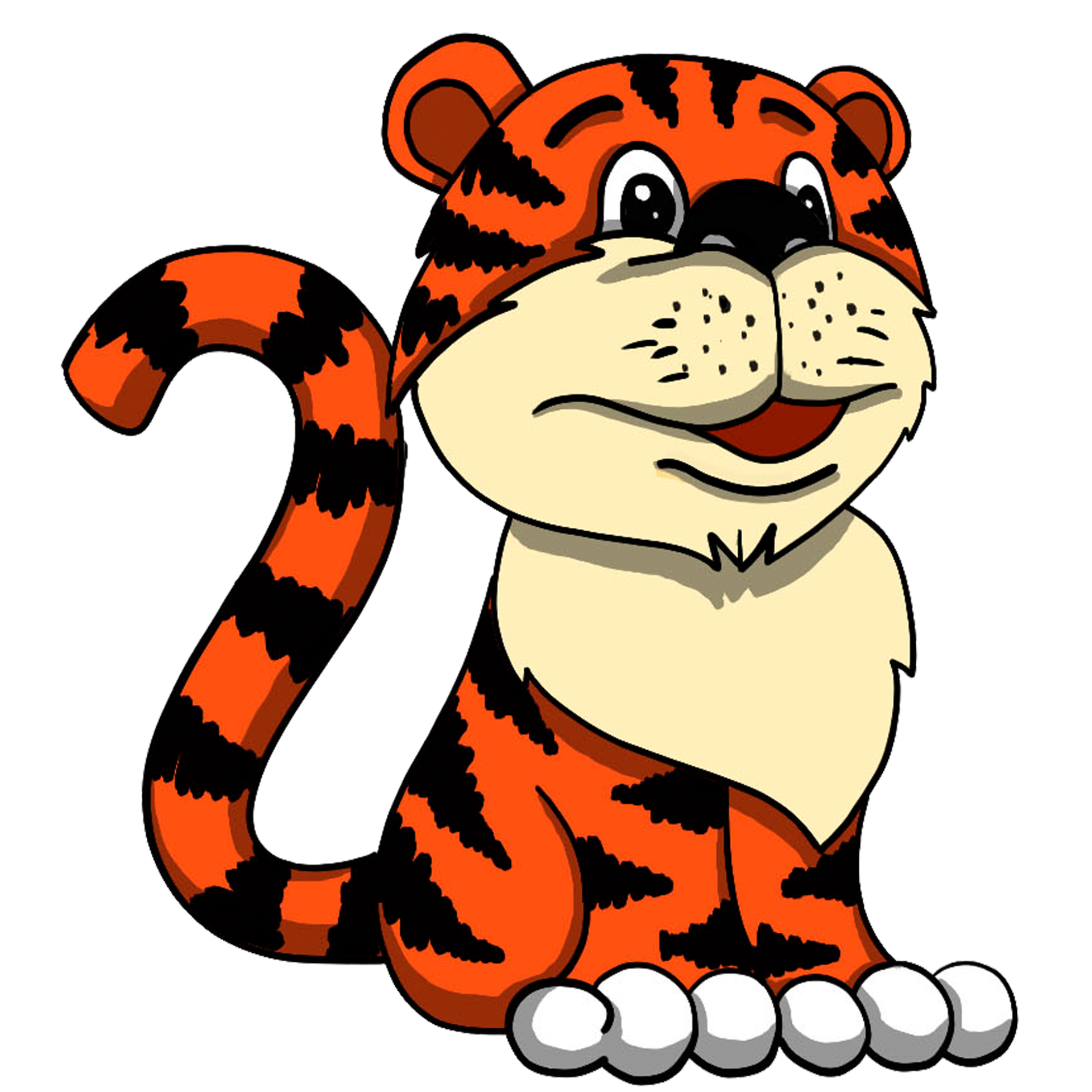 Tiger cartoon animal 17222005 PNG