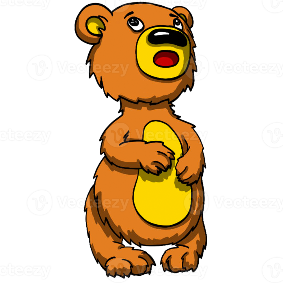 animal de desenho animado de urso png