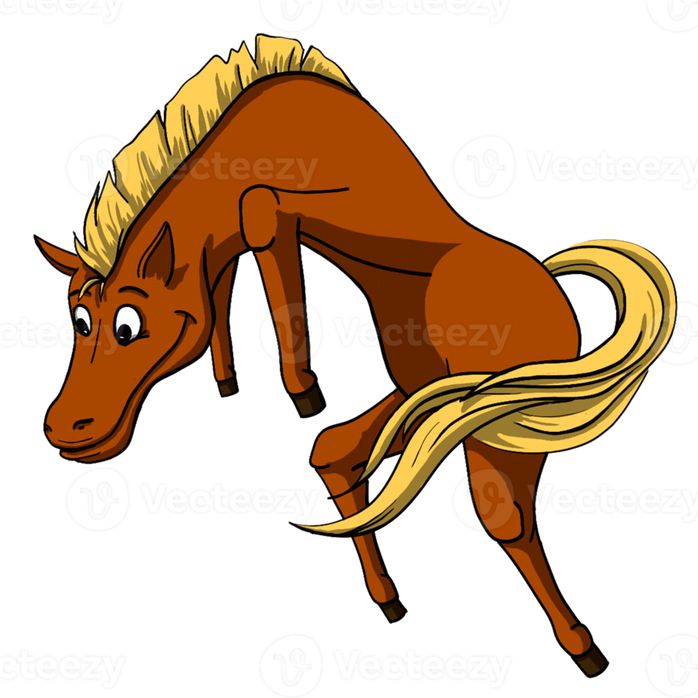 Horse cartoon animal png