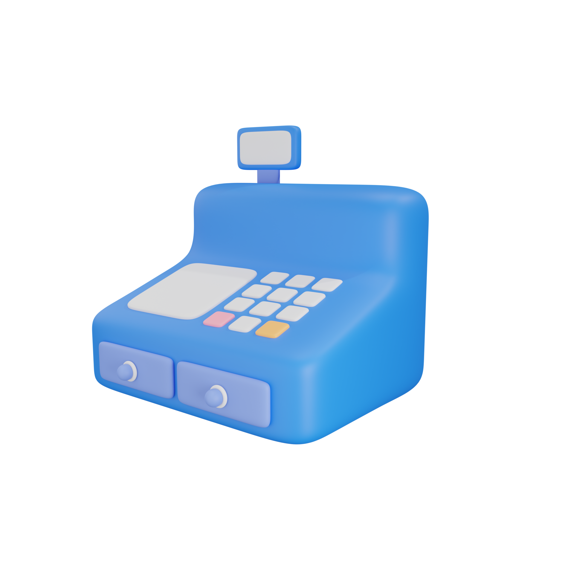 Cash Register 3D Illustration 17222118 PNG