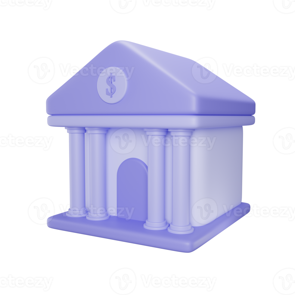 banque 3d illustration png