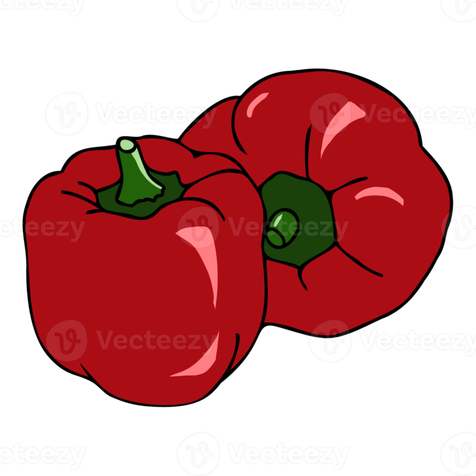 Red Bell pepper png