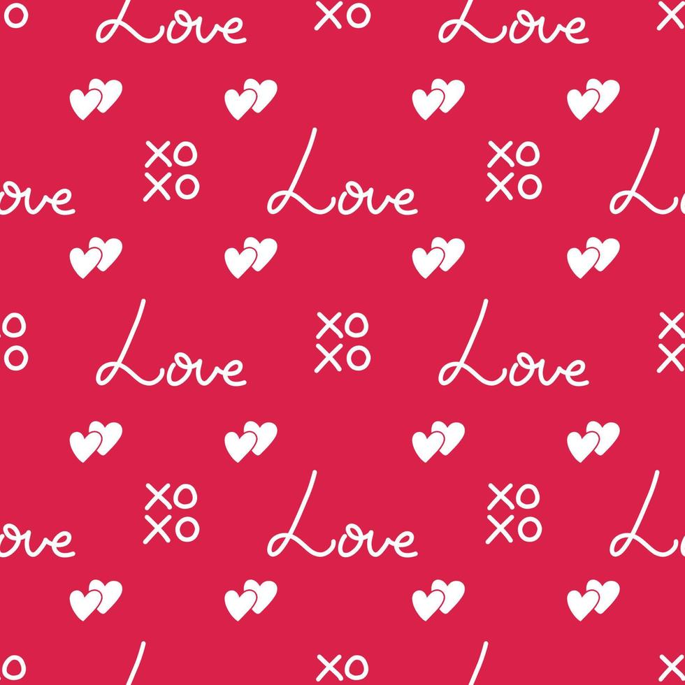 Valentines day vector seamless pattern