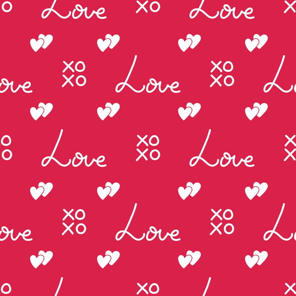 Valentines day vector seamless pattern