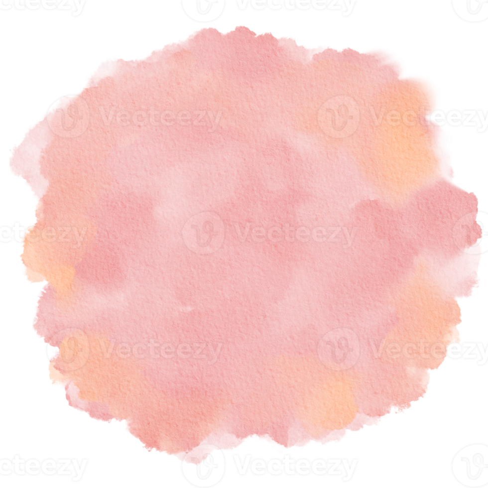 Color of the Year Rose Quartz Watercolor Paint Stain Background Circle png