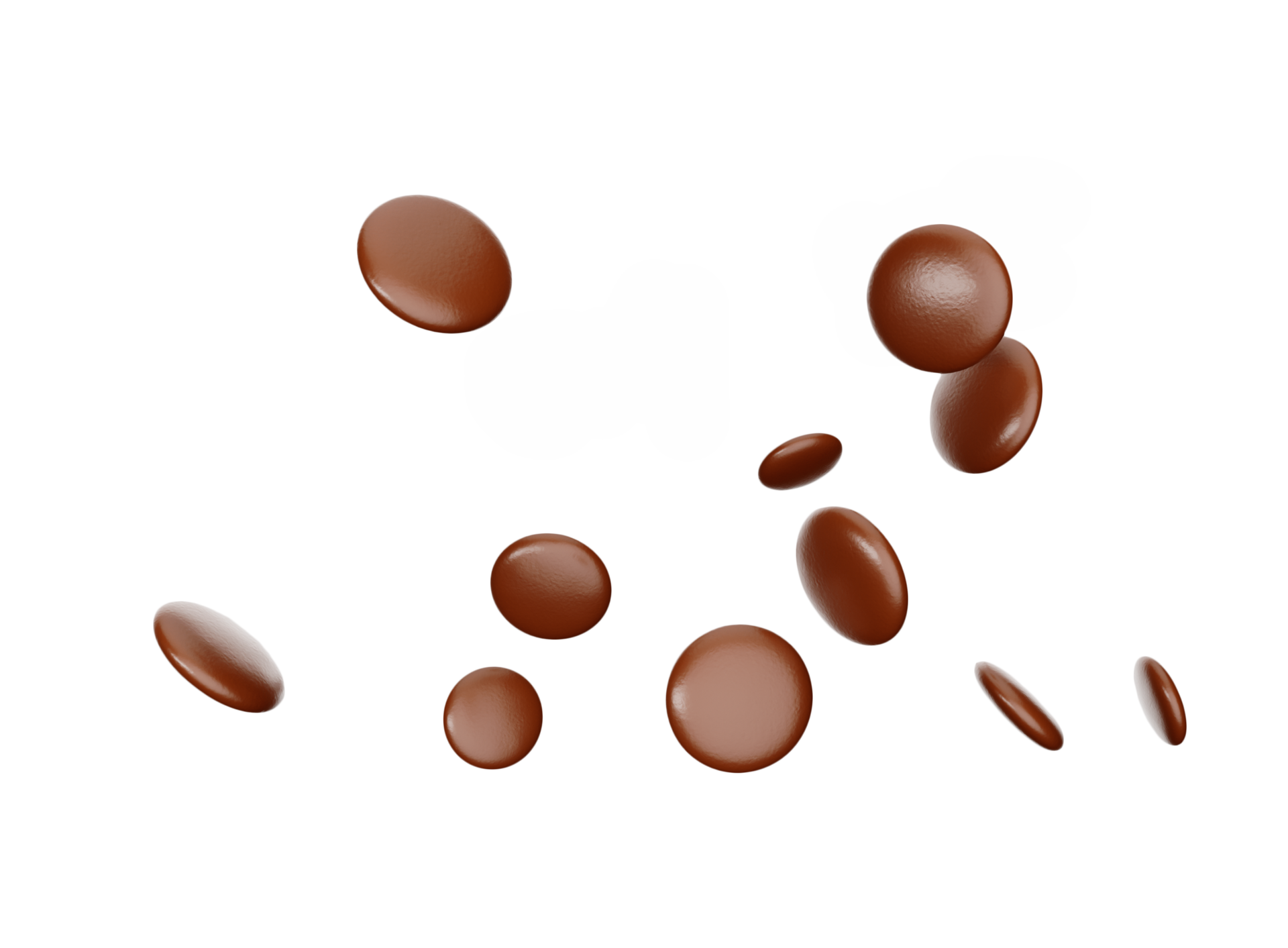 Chocolate coated chocolate beans chocolate ball Chocolate Brown candy