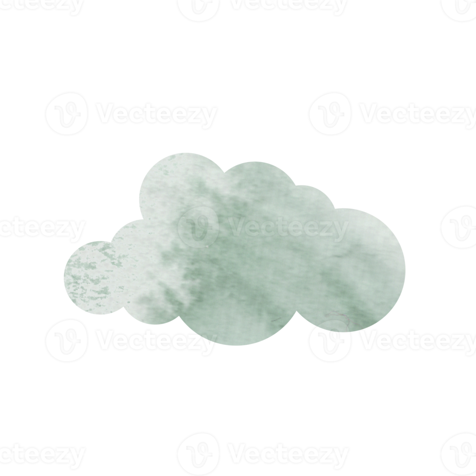 water color cloud design png