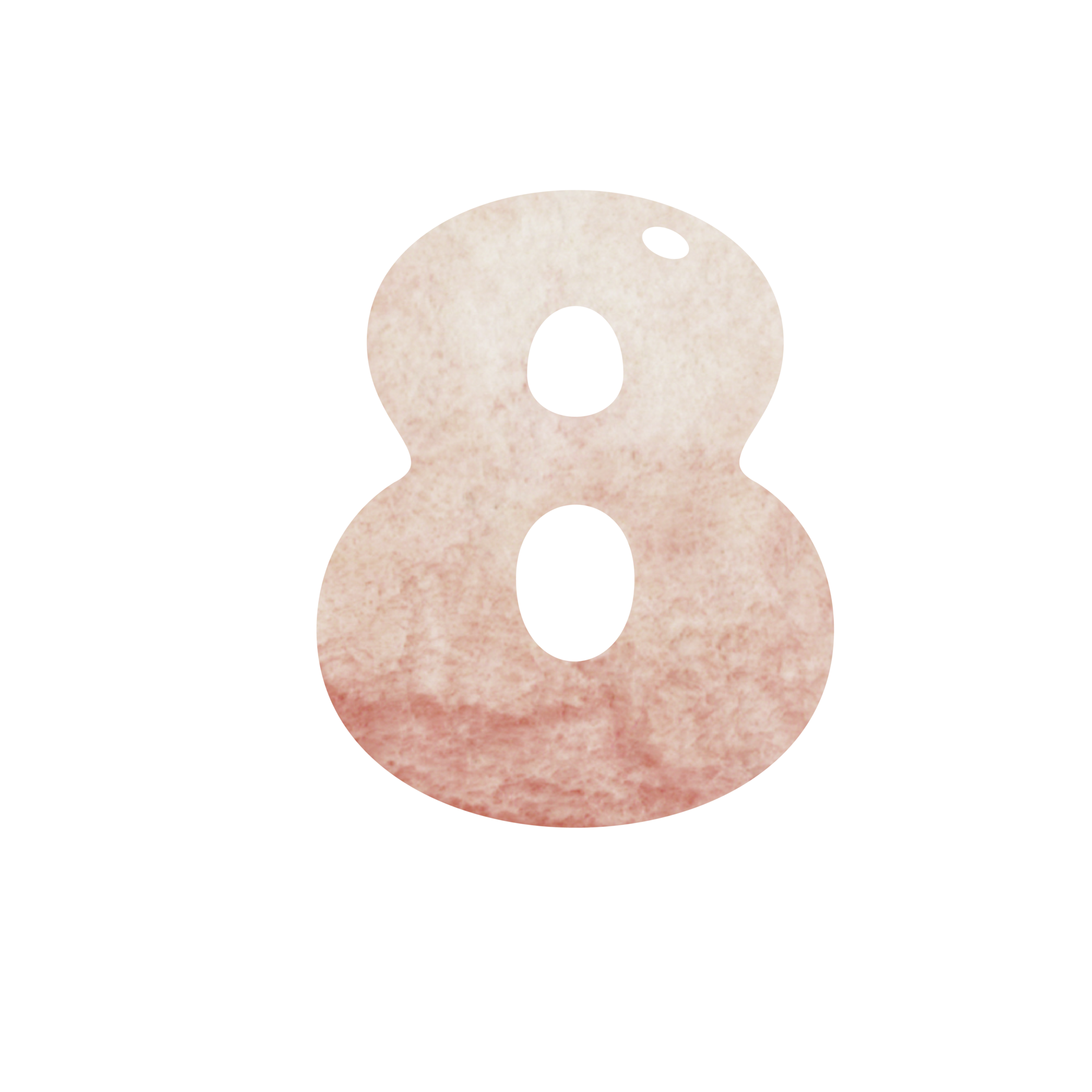 Elegant Watercolor Number Design 17223091 PNG elegant-watercolor-number-design-17223091-png