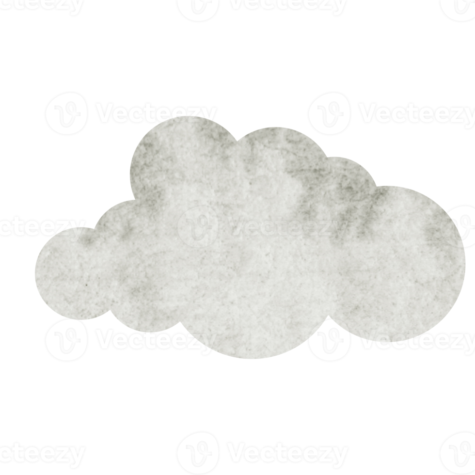 water color cloud design png