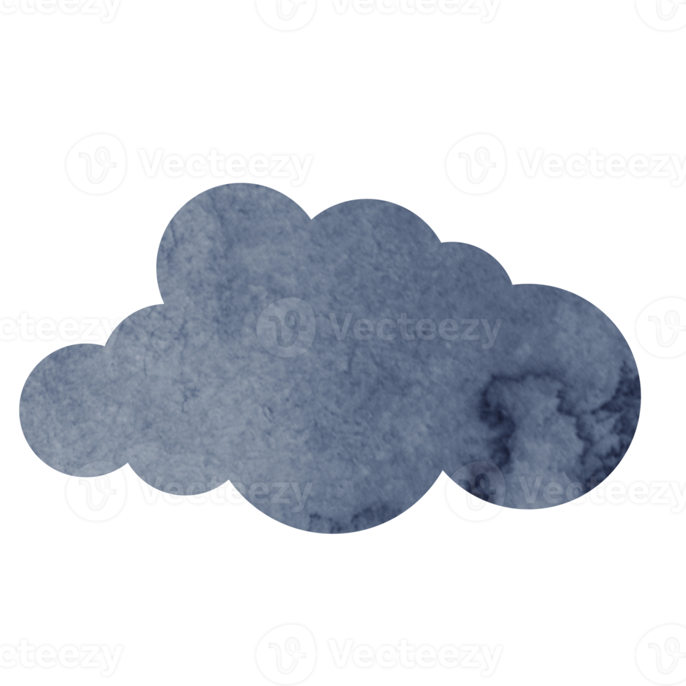 water color cloud design png