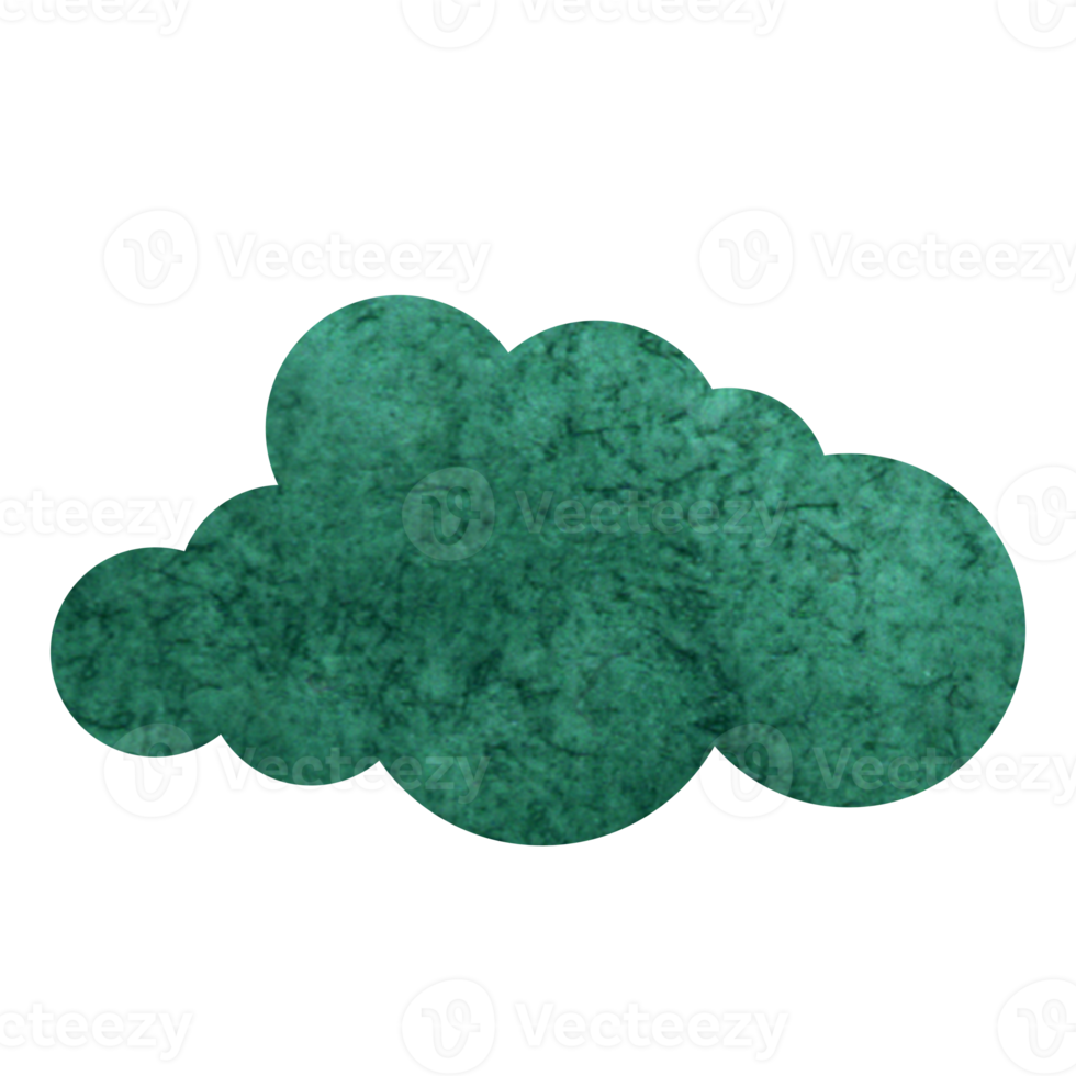 water color cloud design png
