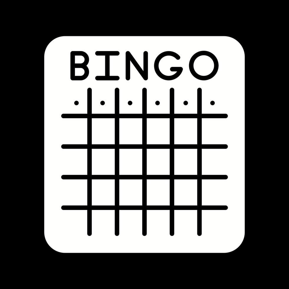 icono de vector de bingo