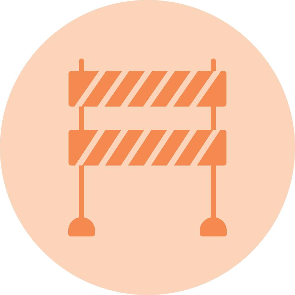 icono de vector de bloqueo de carretera