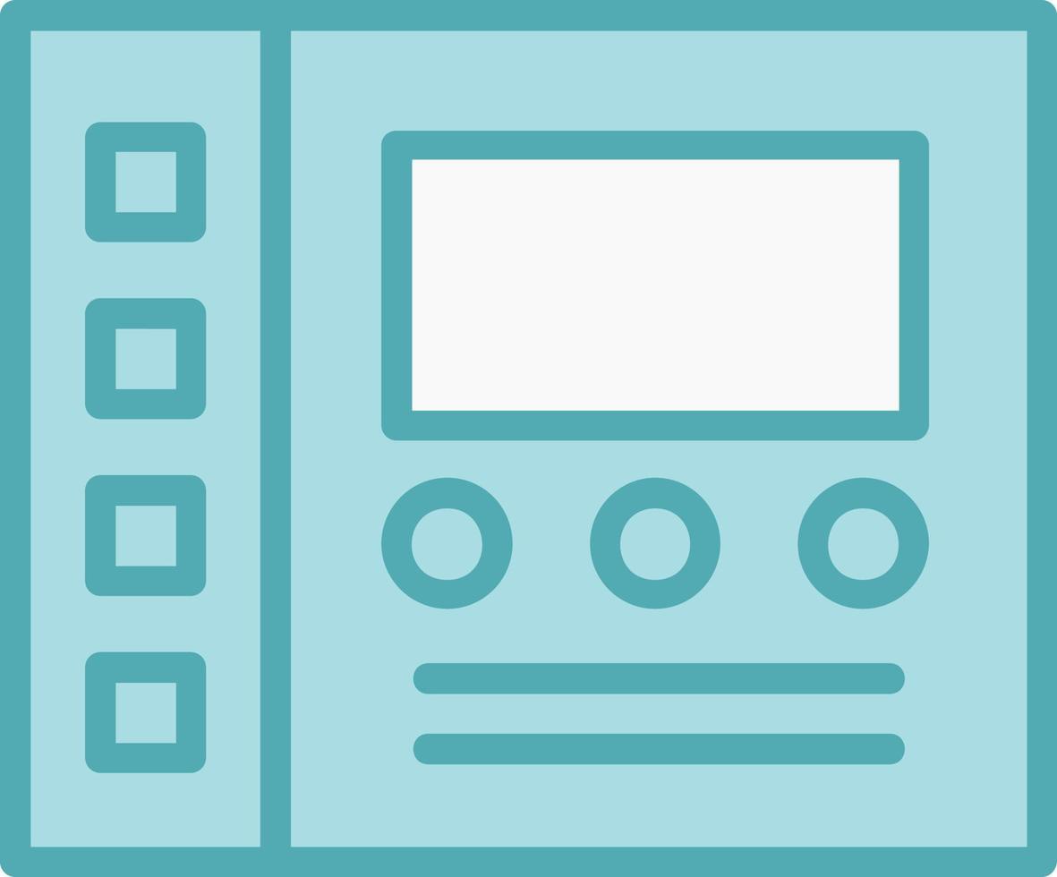 icono de vector de panel de control