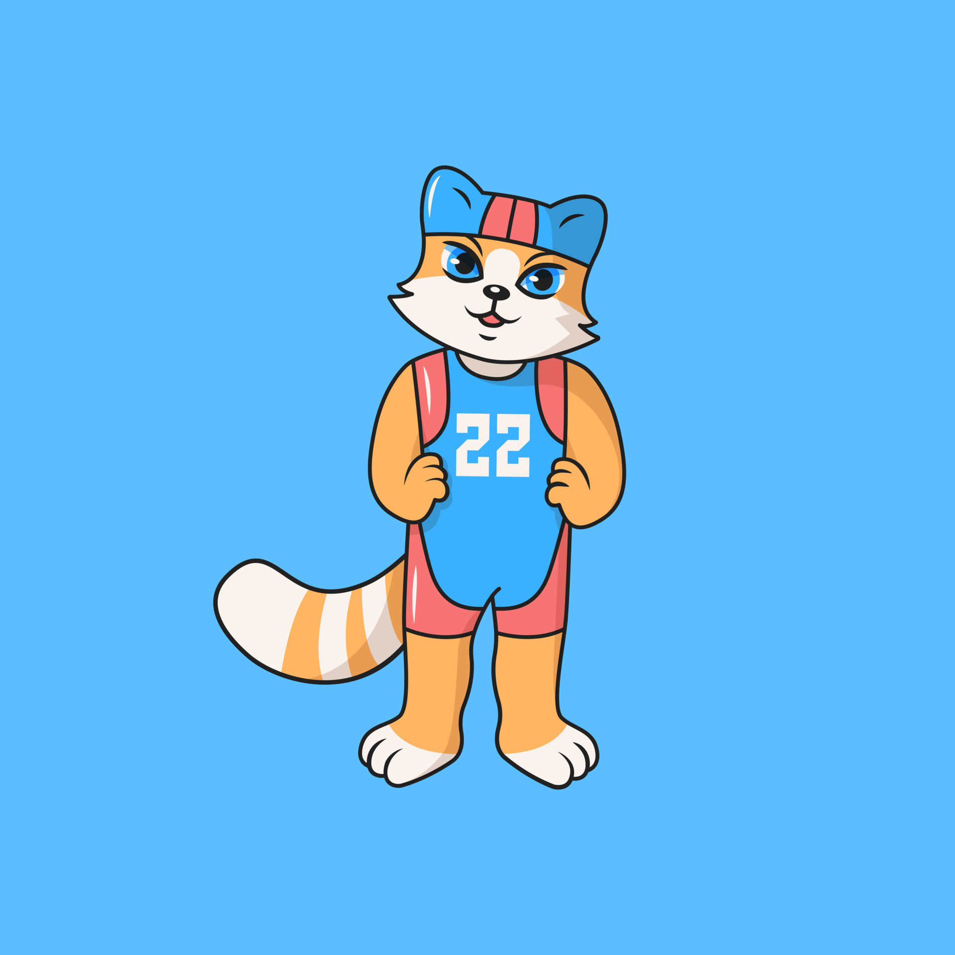 Cute cat in swimming suit. 17223953 Vector Art at Vecteezy