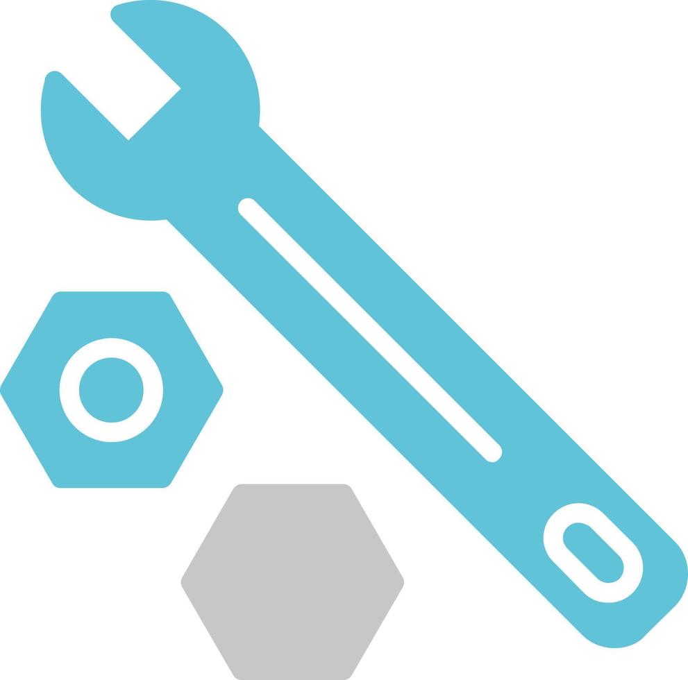 Wrench  And Bolt Vector Icon