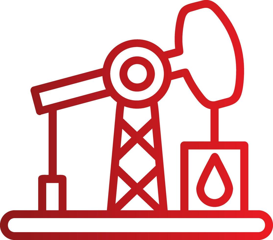 Drilling Rig Vector Icon