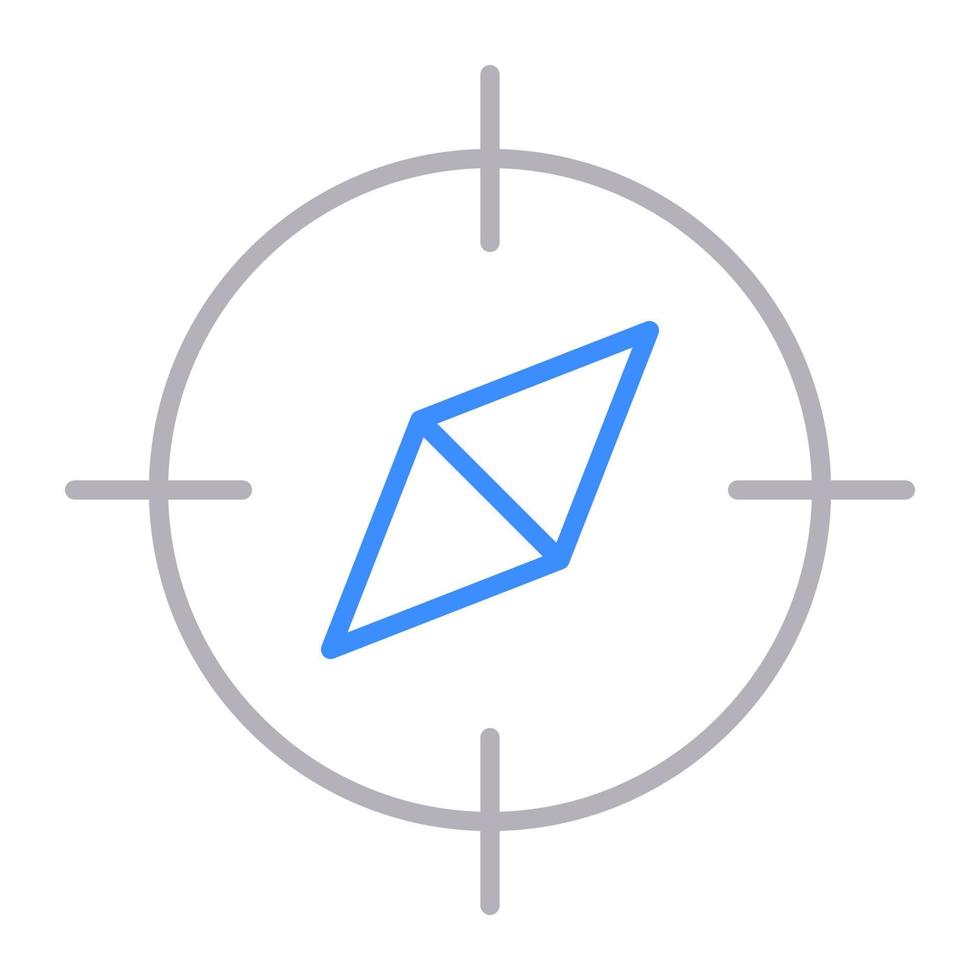compass icon, suitable for a wide range of digital creative projects. vector