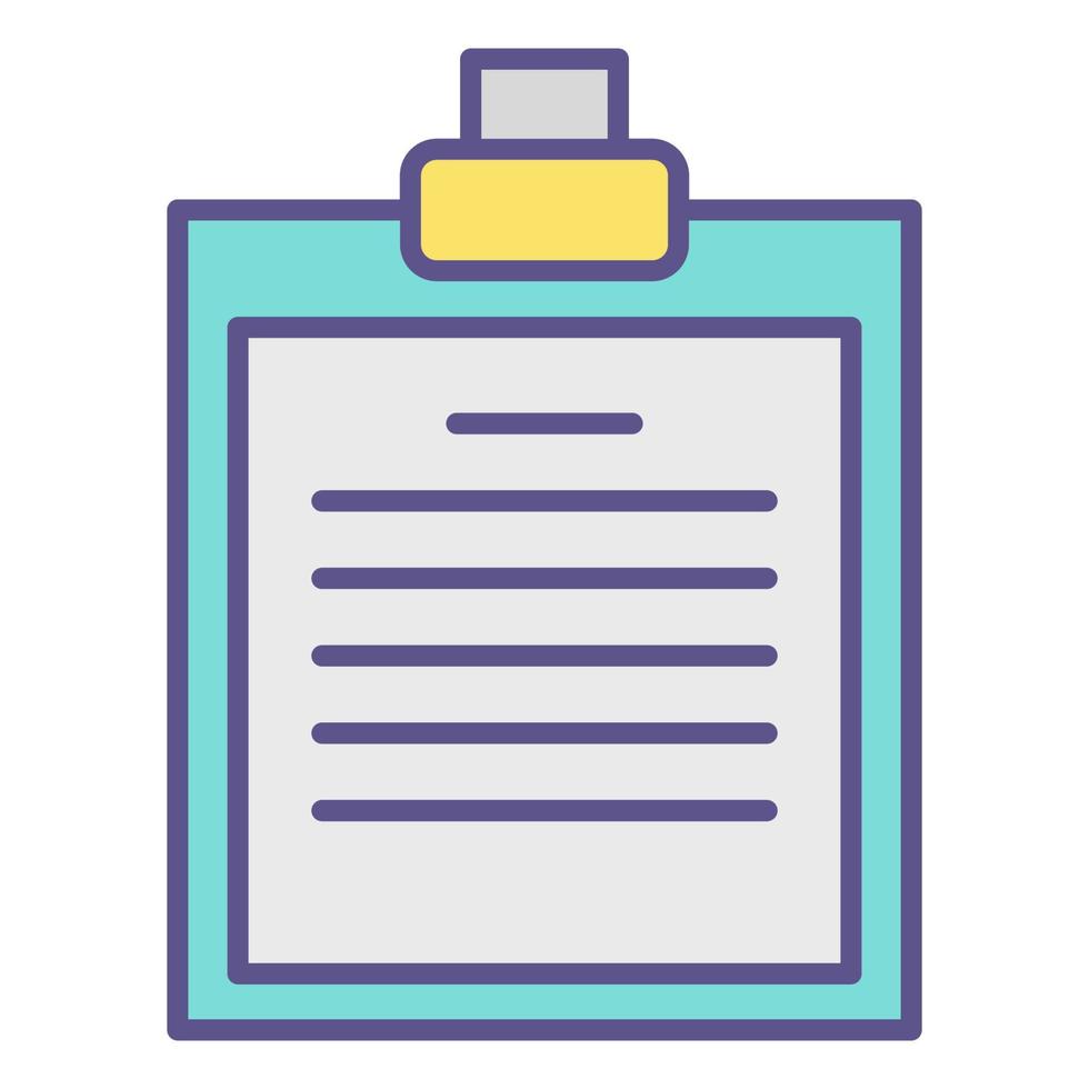 clipboard icon, suitable for a wide range of digital creative projects. vector